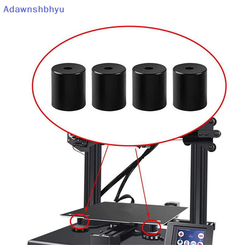 Adhyu 4Pcs 3D Printer Suhu Tinggi Silikon Solid Spacer Hot Bed Leveling Column ID