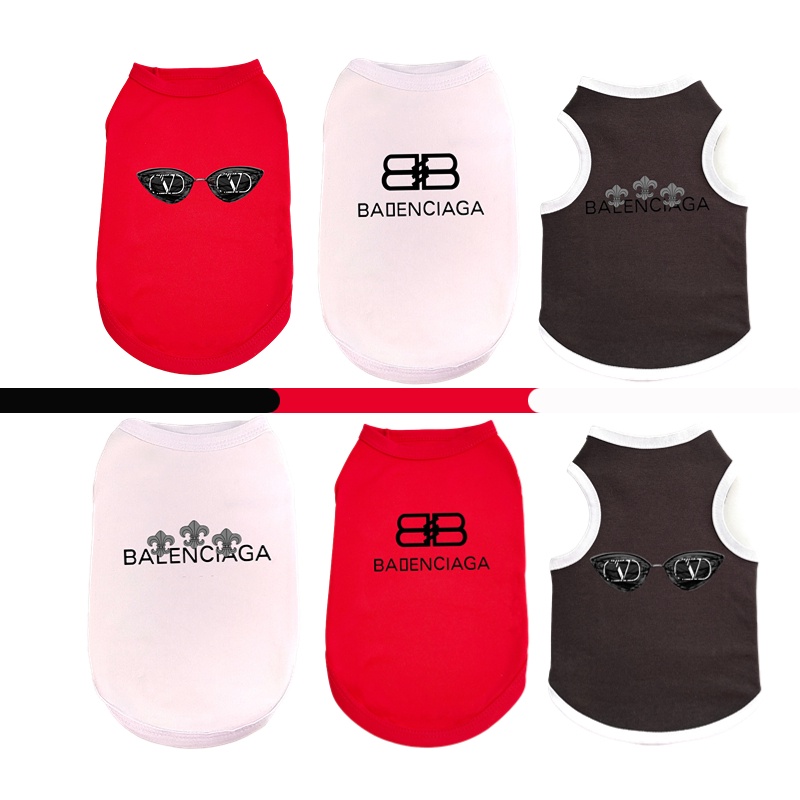 Tank Top Anjing Peliharaan Logo Fashion Baru S-2XL Kucing/Anjing/poodle/Teddy