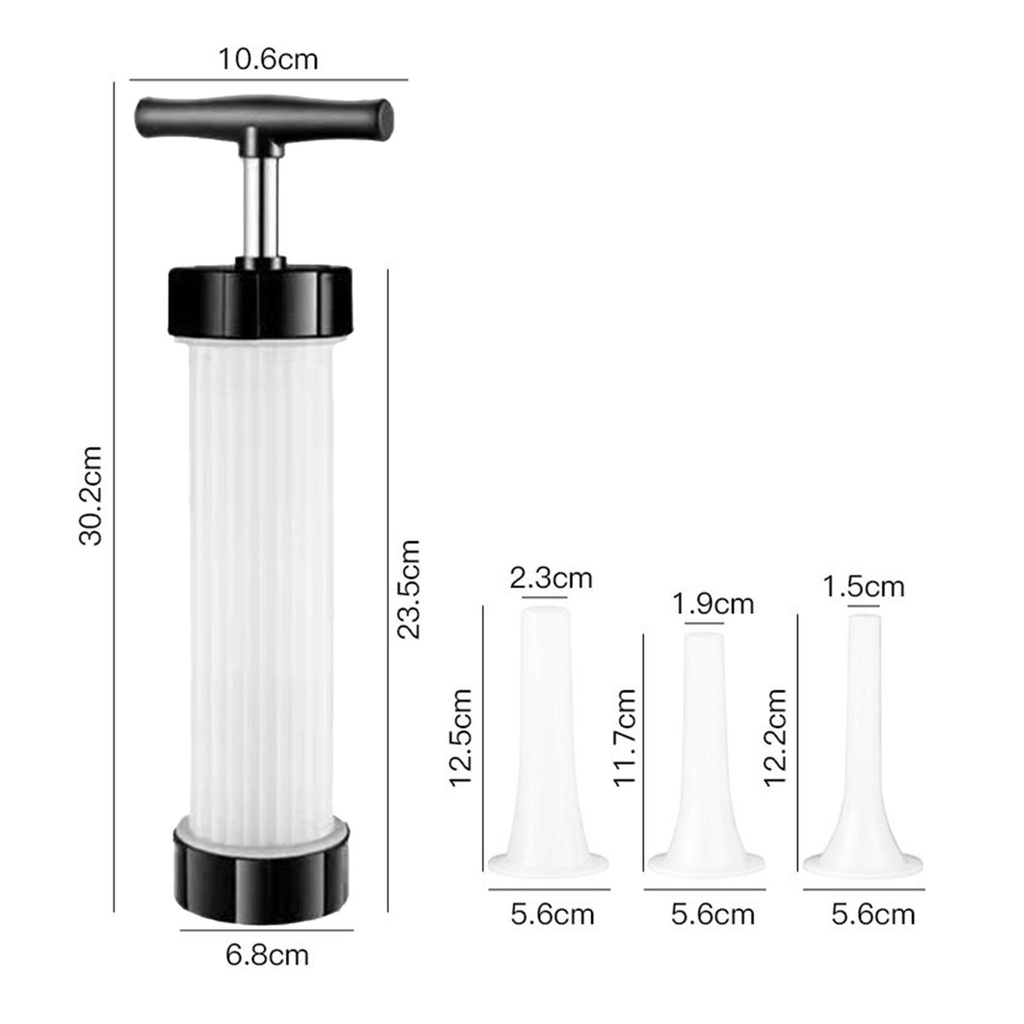 Alat Pengisi Daging Sosis Manual Corong Filler Mesin Penggiling Daging Sosis