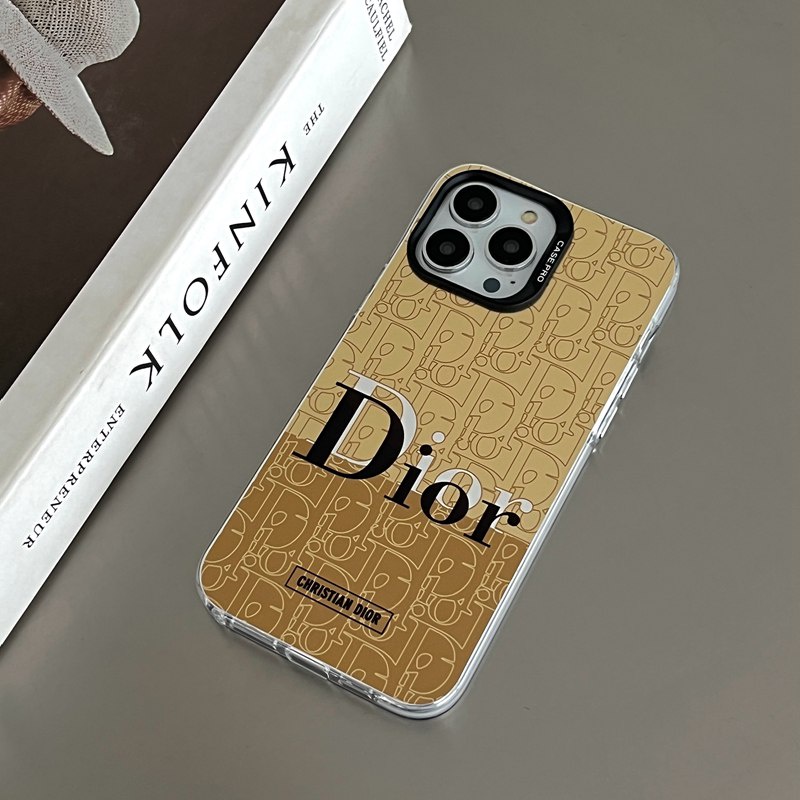 Fashion Brand Golden Logo Soft Case HP iP iPhone 14 13 12 Pro Max 11 Matte Woman Girl FTD Casing Apple