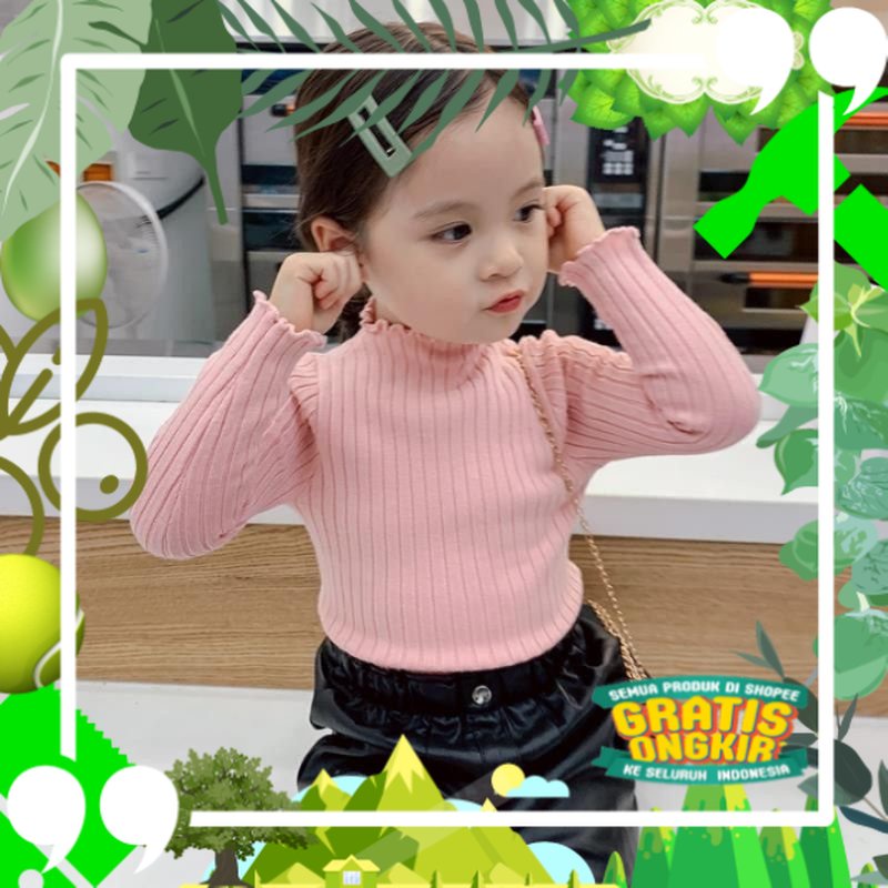 1 2 3 Tahun Baju Anak Gaya KOREA Pakaian Perempuan / Cewek Lengan Panjang/ Terbaru model baru