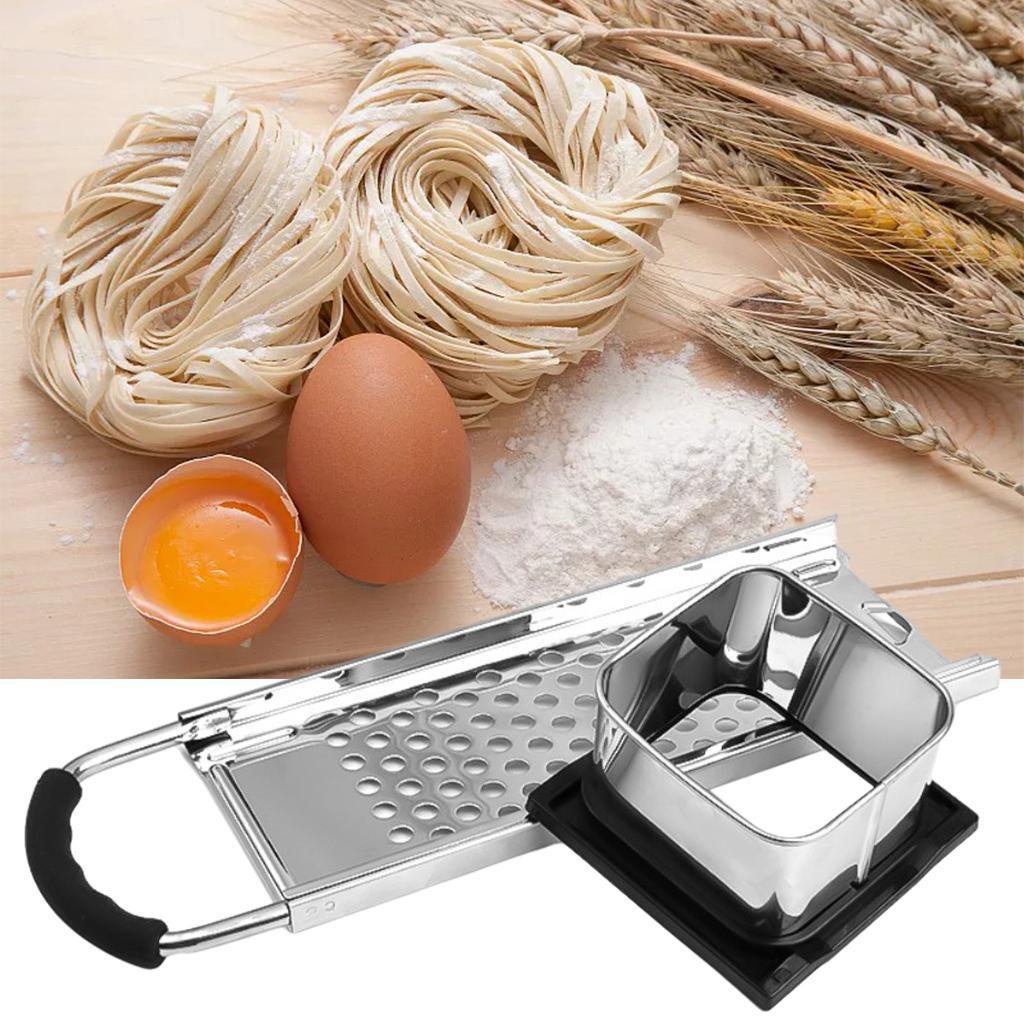 Alat Serut Manual Stainless Steel Noodle Planer Spaetzle Dumpling Maker Slicer