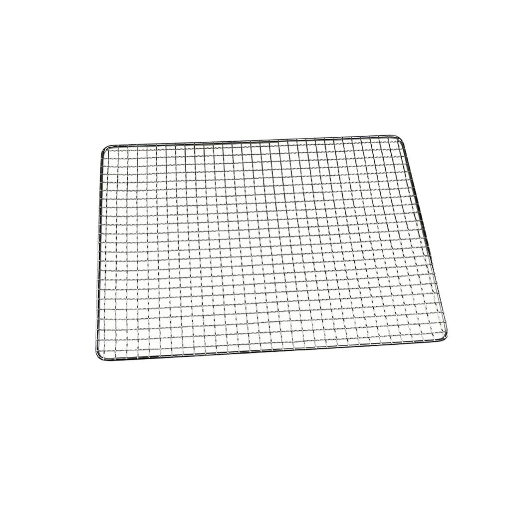Panggangan Barbekyu Anti Lembab Dicuci Reusable Portable Persegi Panjang Anti Karat BBQ Piknik Grill Jaring Aksesoris