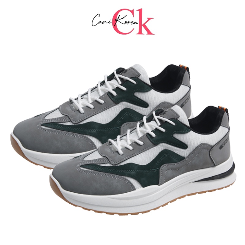 CaniKorea &quot;Free Box&quot; (Size 40-44) Sepatu Pria Sneakers Kasual Trendy Import 8118