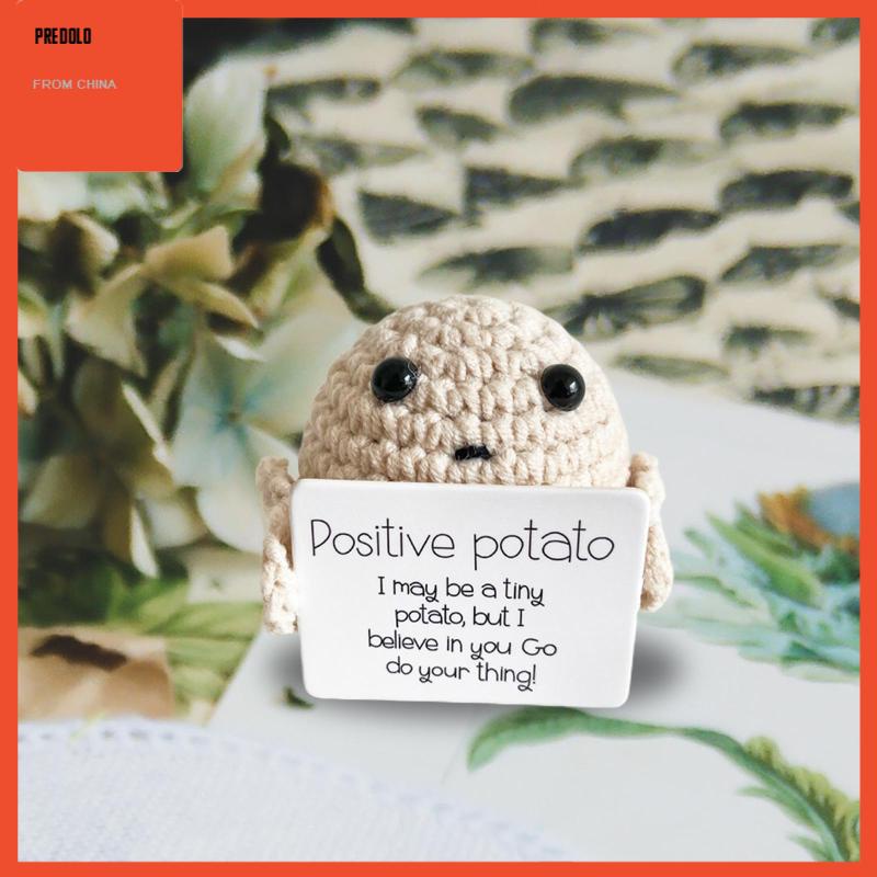 [Predolo] Boneka Rajut Kentang Lucu Imut Potato Gift Inspired Toy Untuk Mobil Meja Kantor