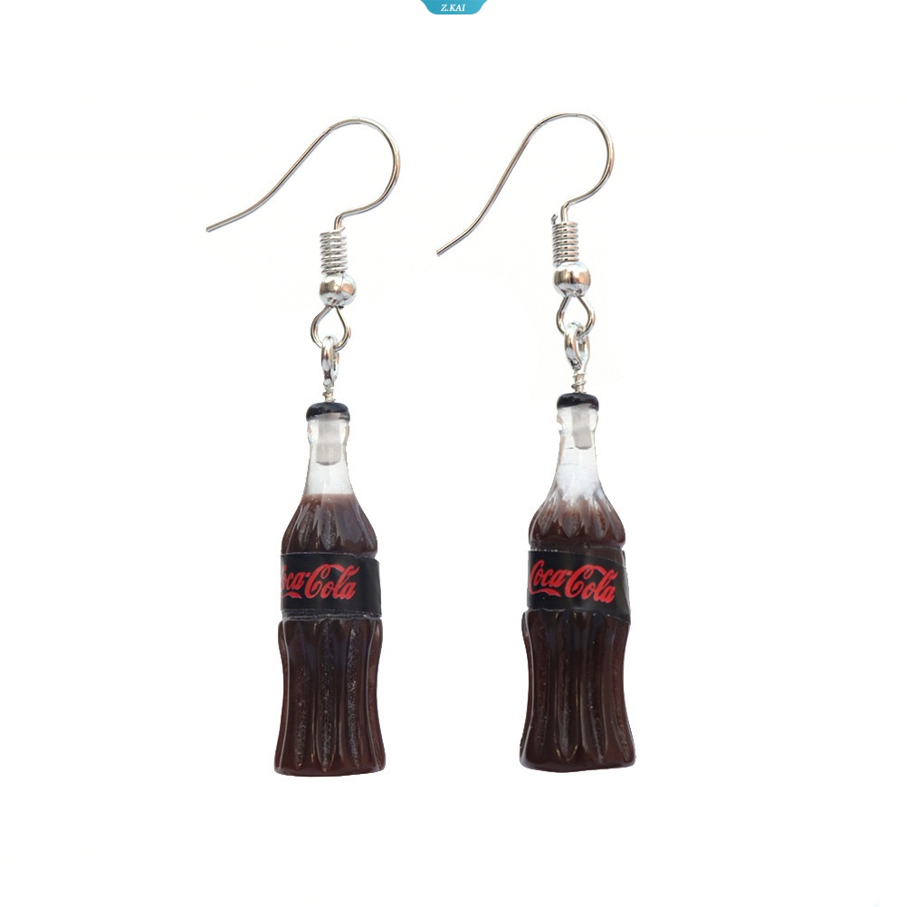 3d Botol Coke Resin Liontin Anting Lucu Simulasi Botol Liontin Anting Untuk Wanita Pesta Fashion Perhiasan [ZK]