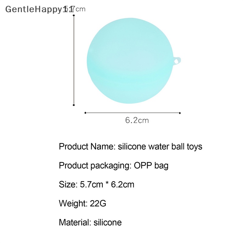 Gentlehappy Water Splash Balls Balon Air Penyerap Reusable Outdoor Kolam Renang Pantai id