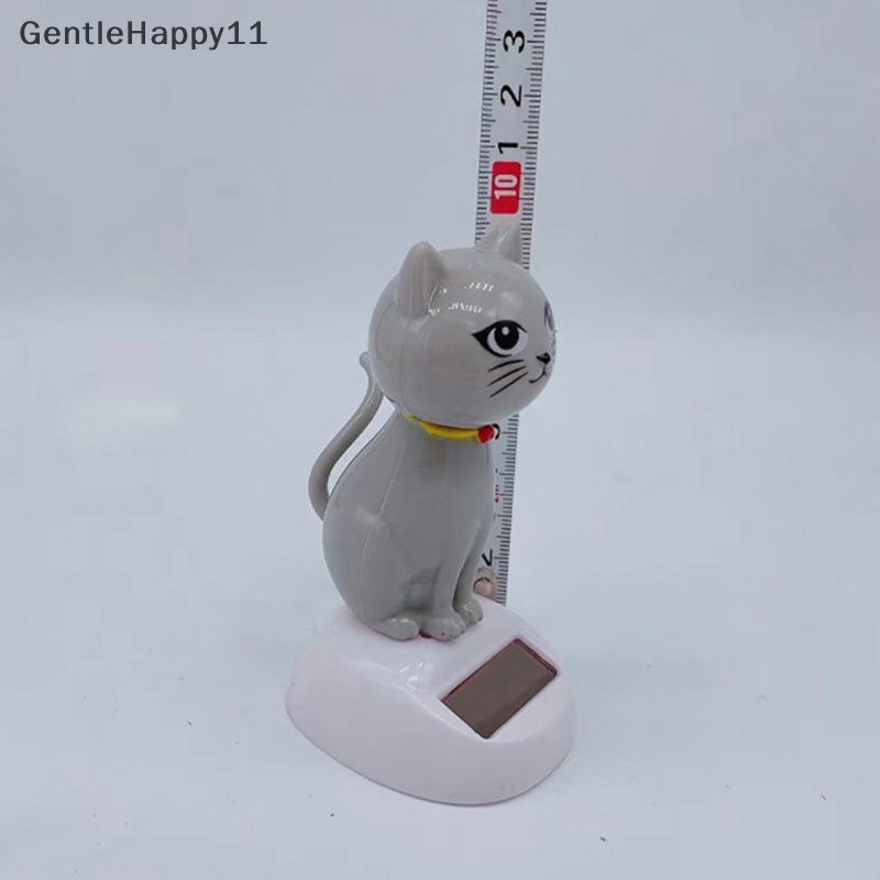 Gentlehappy Solar Dancing Mainan Patung Kucing Tenaga Surya Figurine Meja Mobil Dekorasi Kantor id