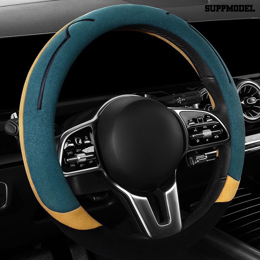 [SM Otomatis] Bantal Sarung Setir Mobil Bernapas Anti Slip Telinga Kucing Universal Bentuk Bulat/D Penutup Kemudi Aksesoris Otomatis