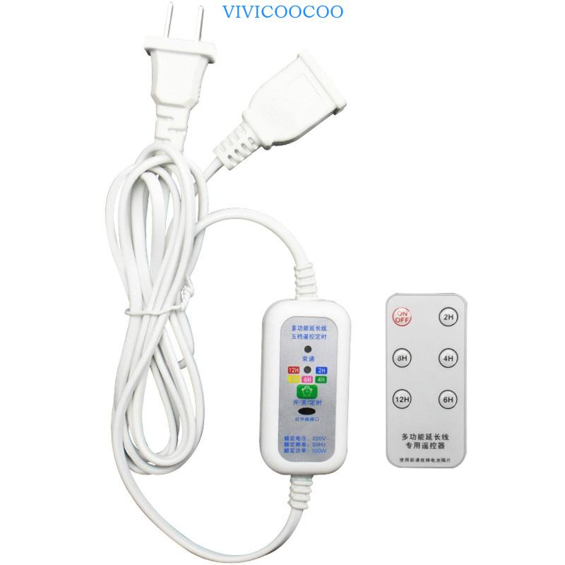 Vivi 110V 220V Saklar Remote Control Nirkabel Indoor Kabel Waktu 12h Untuk Lampu Kipas