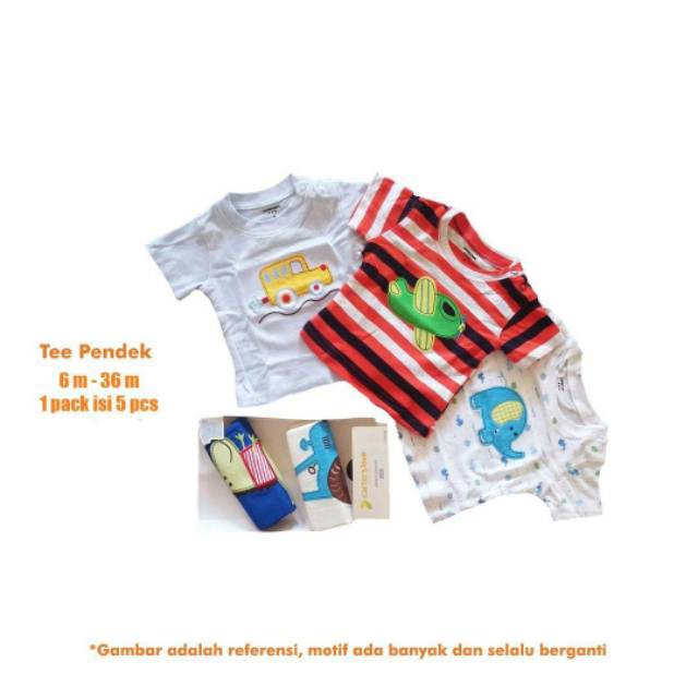 PREMIUM 5pcs Kaos bayi import Lengan Pendek GRADE A  5pcs / atasan bayi atau tee bayi import isi 5pcs