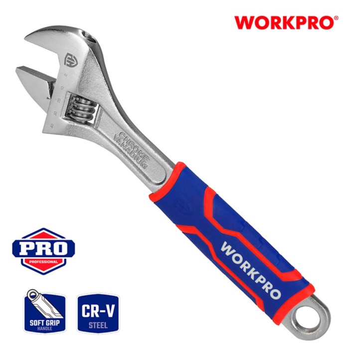 WORKPRO WP272013 Adjustable Wrench 300mm (12")