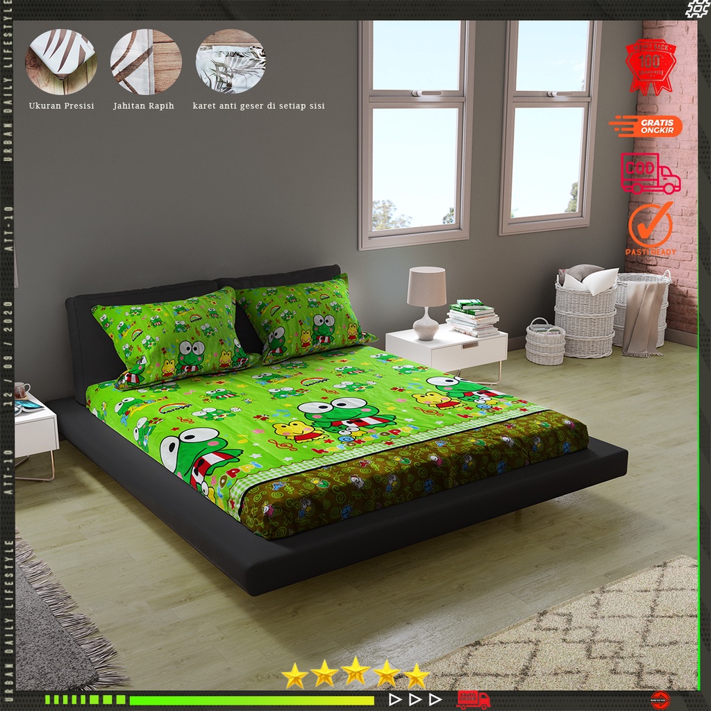 Sprei/spray set katun motif. Anak 90x200-200x200