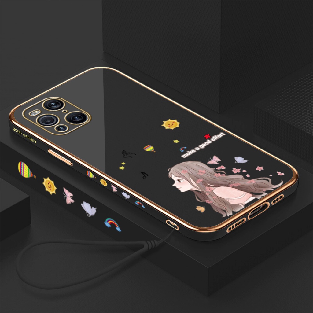 Butterflies Girl Phone Case for Oppo F9 A7X F11 A9X A92019 F11 A9X A92019 RENO34G F15 A91 RENO44G RE