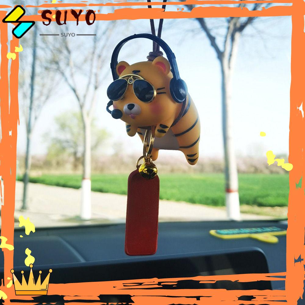 Suyo Ornamen Babi Lucu Coche Auto Decoraction Auto Spion Liontin Mobil Pendant