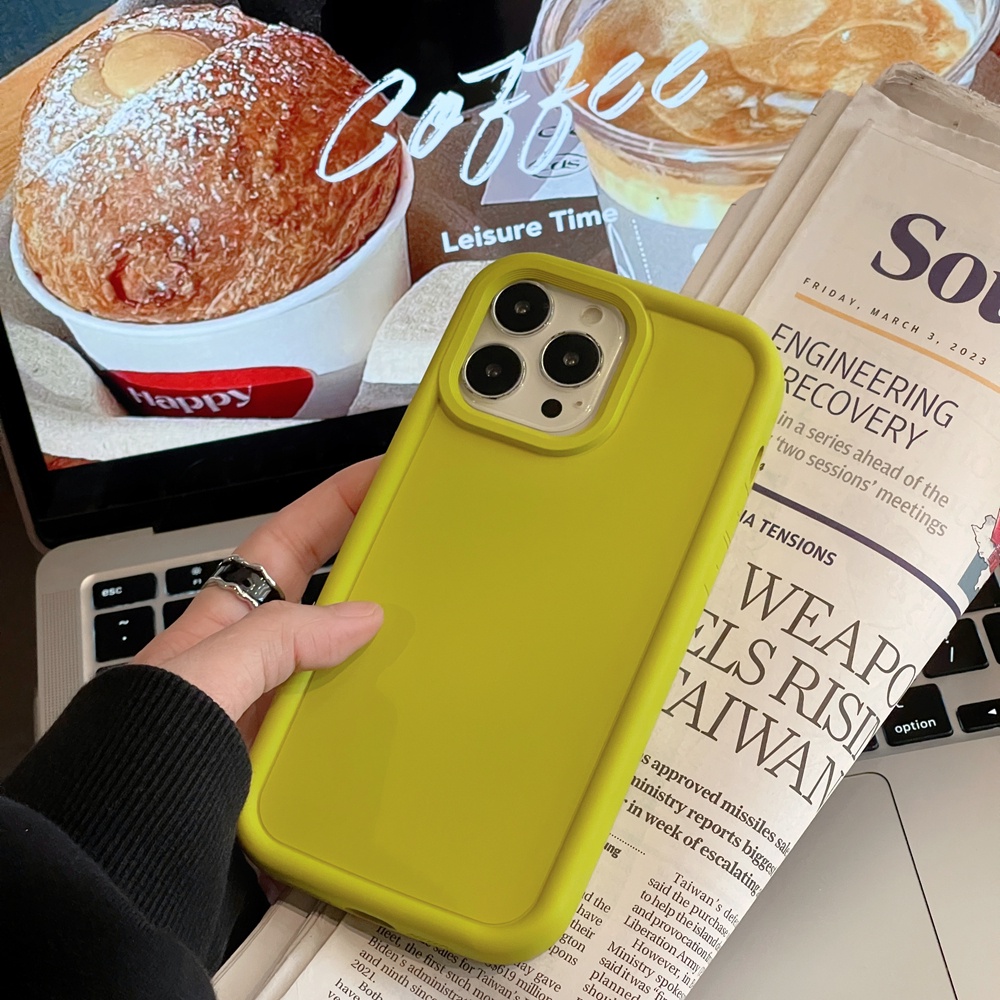 IPHONE Casing Ponsel Silikon Cair Untuk Iphone11 12 Pro Max13 14 Pro Max Casing Iphone14 Plus Soft Case Shockproof Full Cover