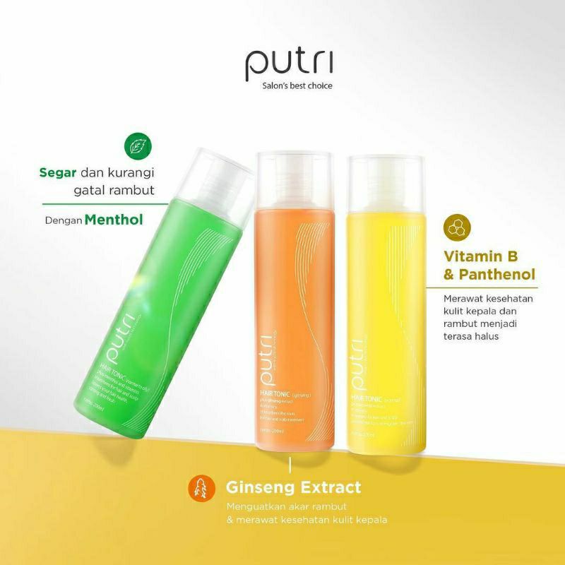 PUTRI Hair Tonic | Pure Clean Shampoo 200ml | By Wardah