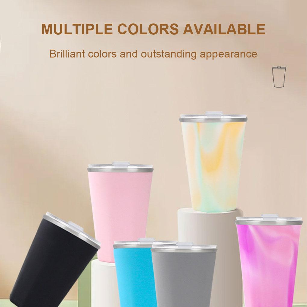 Stainless Steel Cangkir Pendingin Warna Solid Pengganti Gaya Sederhana 330ml Musim Panas Disegel Anti Bocor Rumah Kantor Outdoor Mug