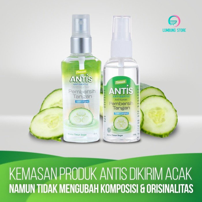 Antis Hand Sanitizer Botol Spray Timun 200 ml