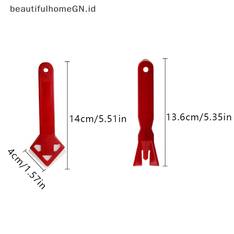 {Cantik} 2pcs Alat Scraper Kaca Pintu Jendela Caulking Sealant Nat Spatula Tool~