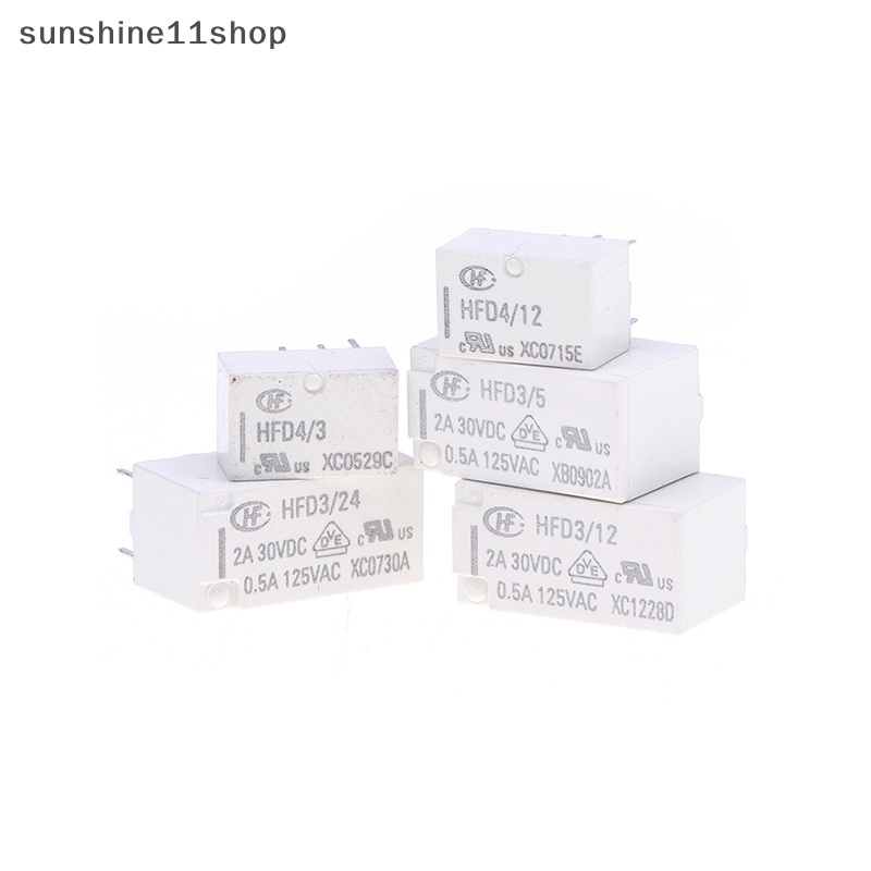 Relay Sinyal SHO HFD4 2A 8Pin SMD Relay 3V 4.5V 5V 12V 24V DC HFD4-V/5V HFD4 /12V -S N