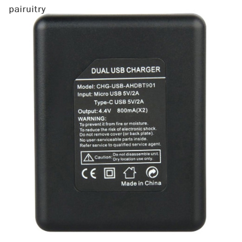 Prt Dual Port Slot Double Charger Untuk Hero9Aksesoris Kamera Action Aksesoris Kamera Action PRT