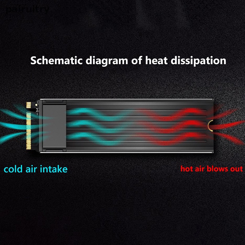 Prt M.2 SSD PCI-E NVMe Heat Sink M2 2280solid State Hard Disk Pendingin Thermal Pad PRT