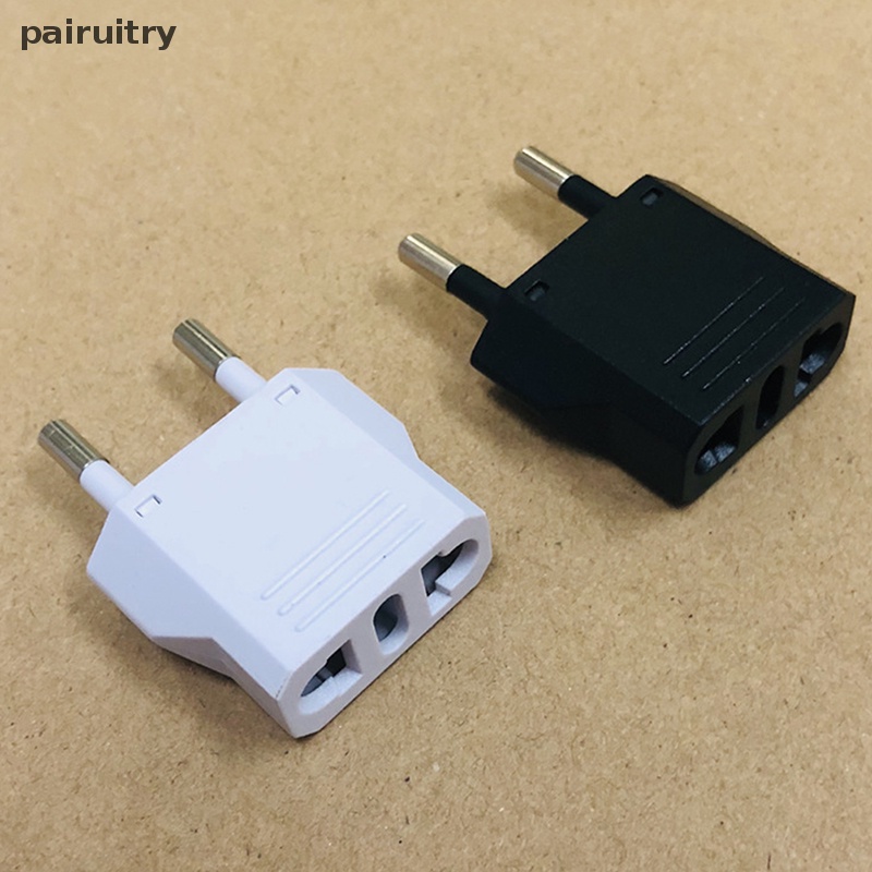 Adaptor Colokan Listrik Travel PRT Amerika China Ke EU Eropa 6A Konektor Converter Colokan 2pin PRT