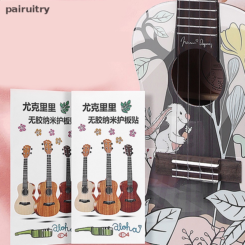 Prt 1pasang Clear Guitar Guard 23/26inci Folk Stiker Pickguard Gitar Akustik PRT