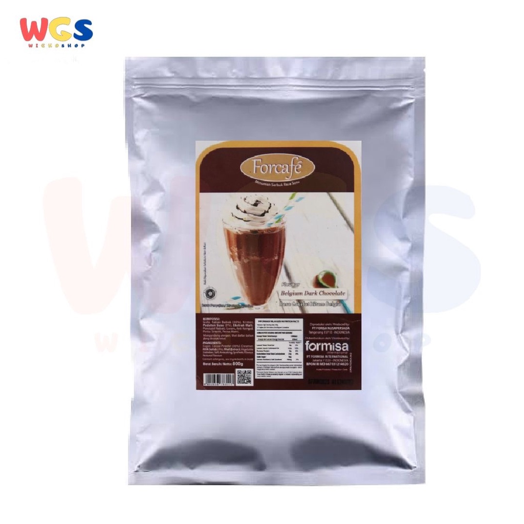 

Forcafe Belgium Dark Chocolate Flavour Drink Powder Bubble Boba 800g