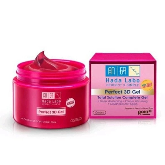 Hada Labo Perfect 3D Gel Pelembab Moisturizing Whitening Anti Aging