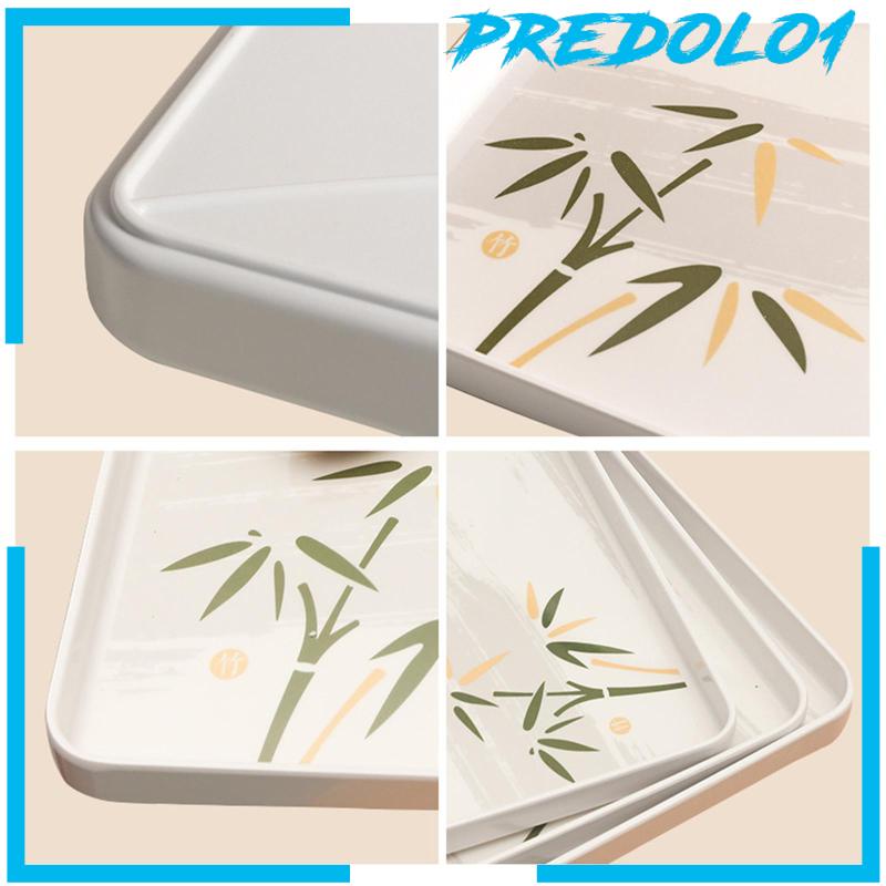 [Predolo1] Platter Dining Tableware Breakfast Serving Tray Tempat Makan Cookies Snack Makanan