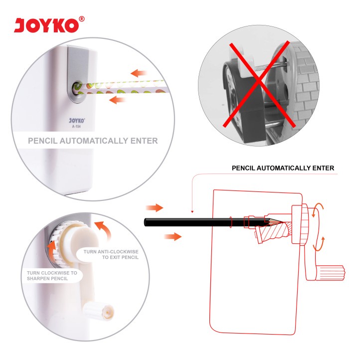 

Sharpener Rautan Serutan Putar Joyko A-154