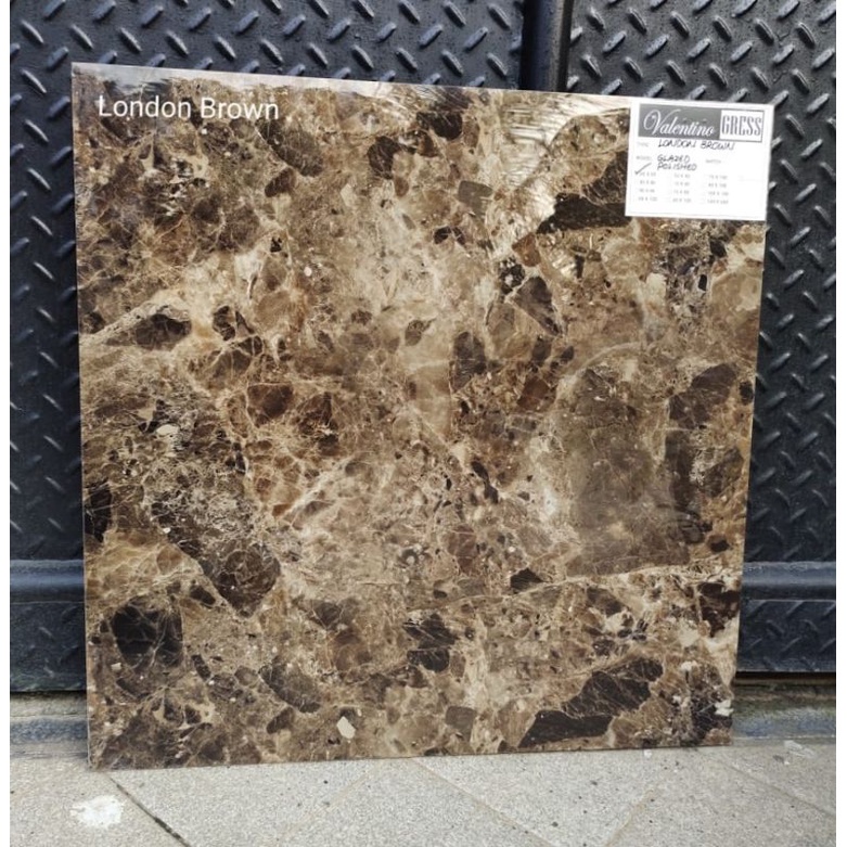 GRANITE 60X60 LONDON BROWN / VALENTINO GRESS / GLOSSY /KW1