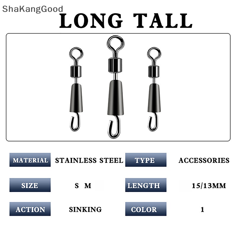 Skid Carp Fishing Quick Change Putar Metode Snap Putar Alat Aksesoris Pancing Jig Hooks Tackle Connector SKK