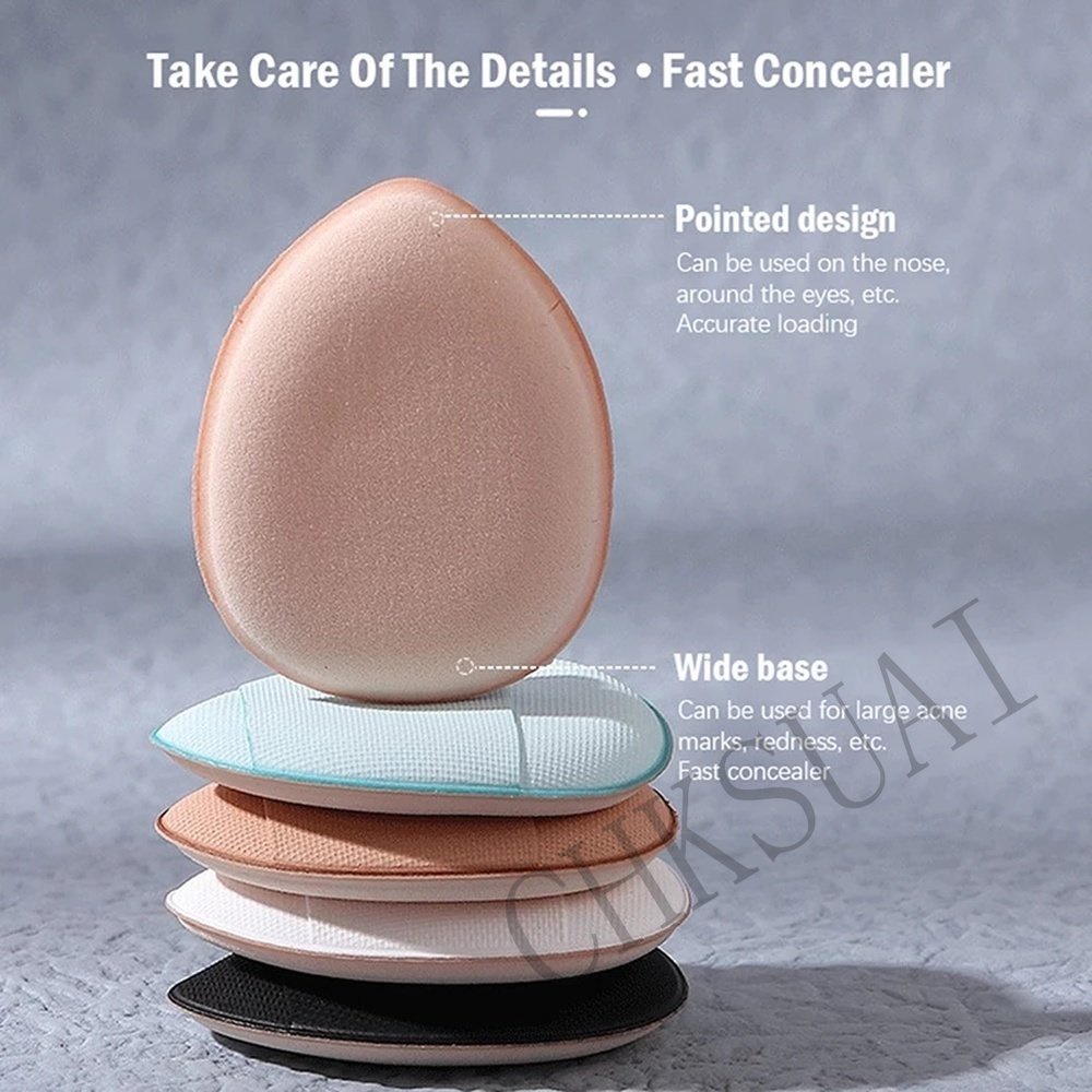 Mini Size Finger Puff Set Makeup Sponge Concealer Foundation Detail Puff Profesional Alat Bantal Kosmetik Puff Makeup