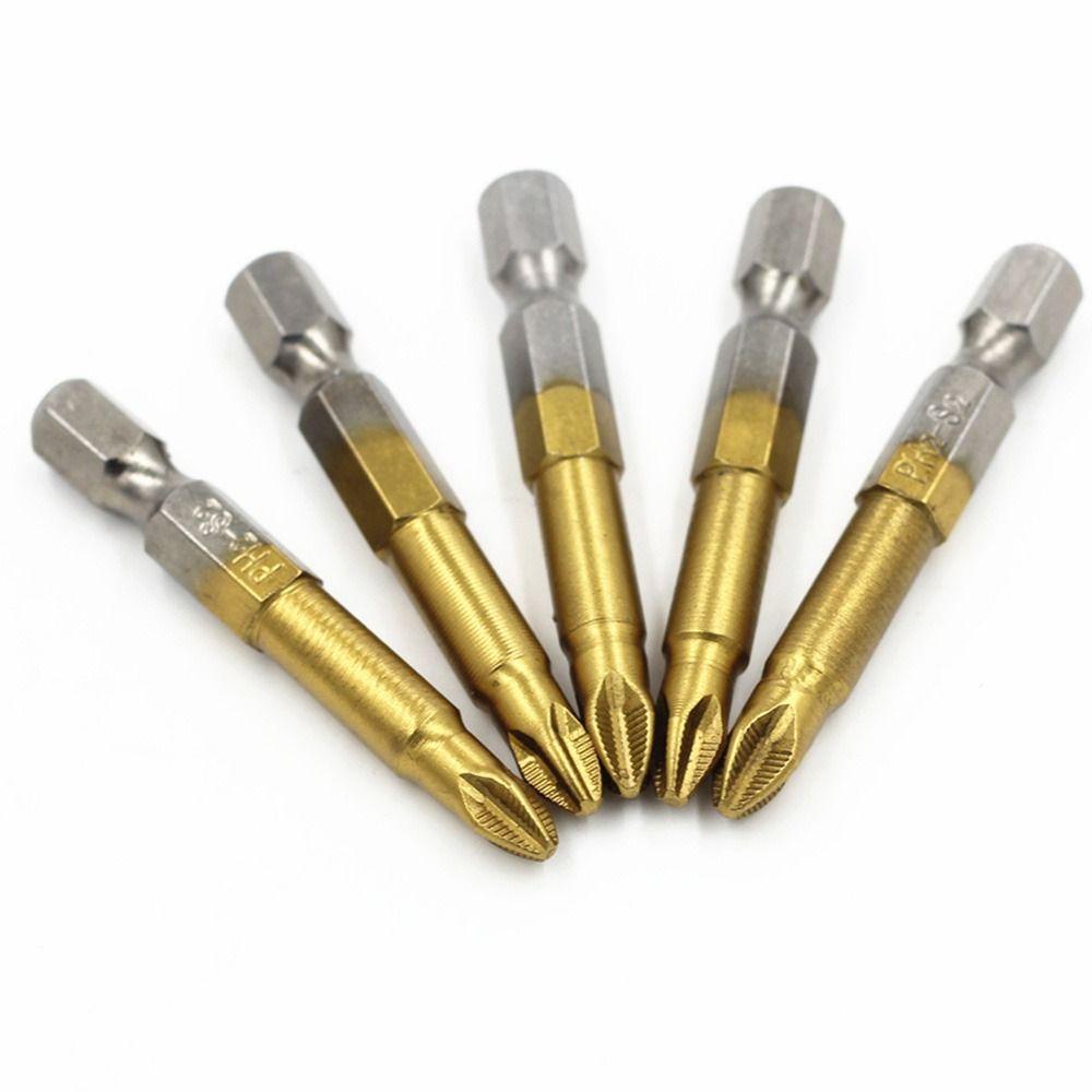 TOP Obeng Tips Set Mata Hex Shank Kualitas Tinggi Lapis Titanium