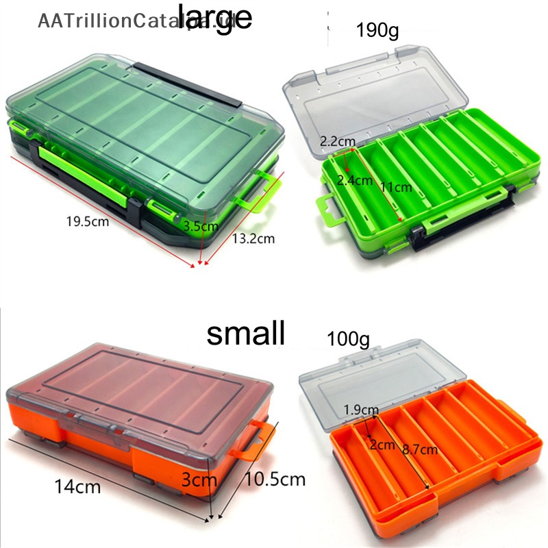 Aatrillioncatalpa 1Pcs Fishing Tackle Boxes Tempat Penyimpanan Fishing Tackle Boxes Aksesoris Box ID