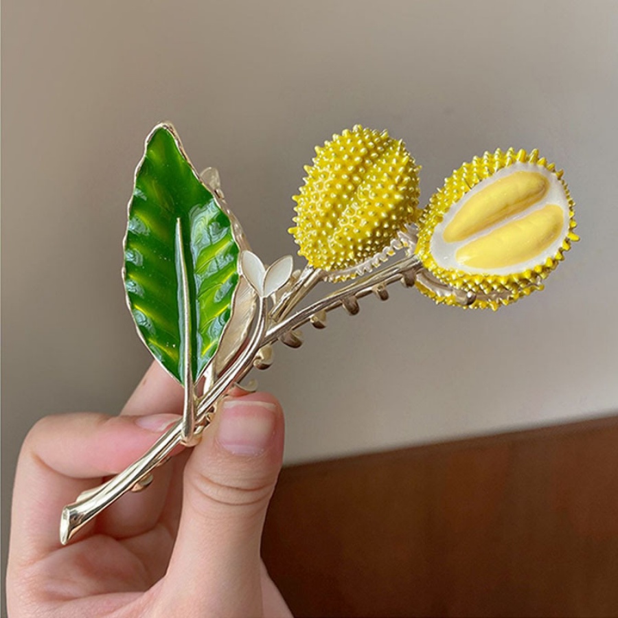 Logam Kreatif Durian Jepit Rambut Fashion Alloy Woman Hairpin Hair Claw Aksesoris Rambut