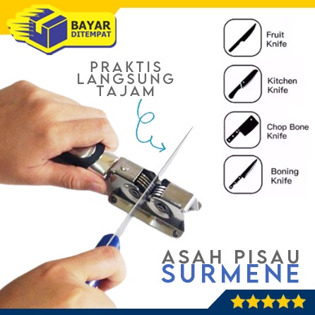 Asah Pisau SURMENE Stainless Alat Pengasah