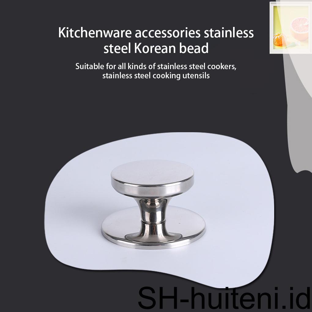 6buah Knob Tutup Panci Stainless Steel Pegangan Saucepan Tutup Panci Tahan Panas Cookware Kitchen Holding Handle