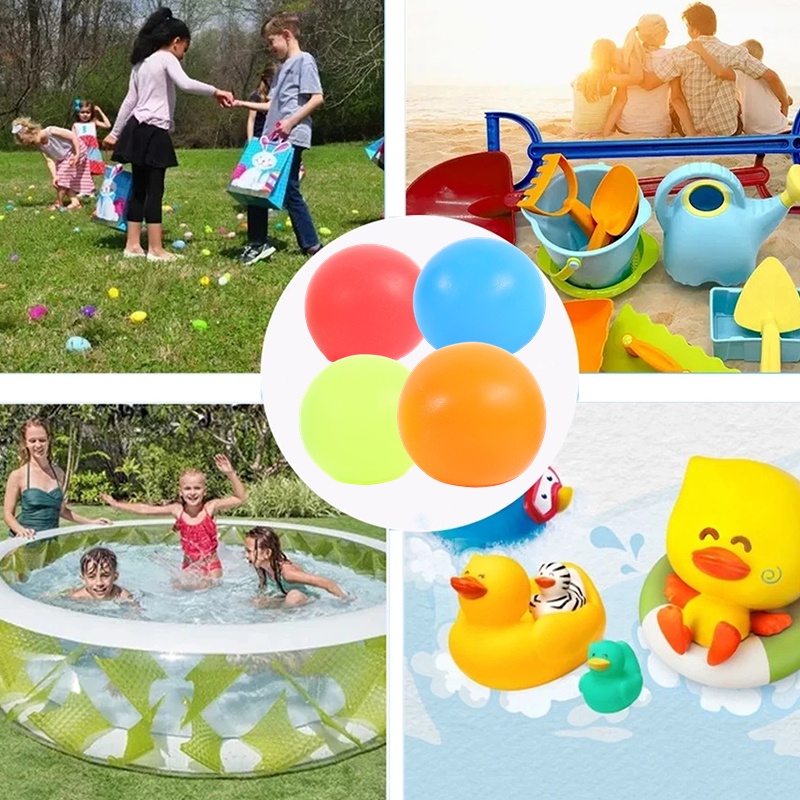 Lucu Kreatif Berwarna Silikon Lembut Balon Air Musim Panas Water Bomb Splash Game Bola Outdoor Pantai Kolam Pesta Bermain Mainan