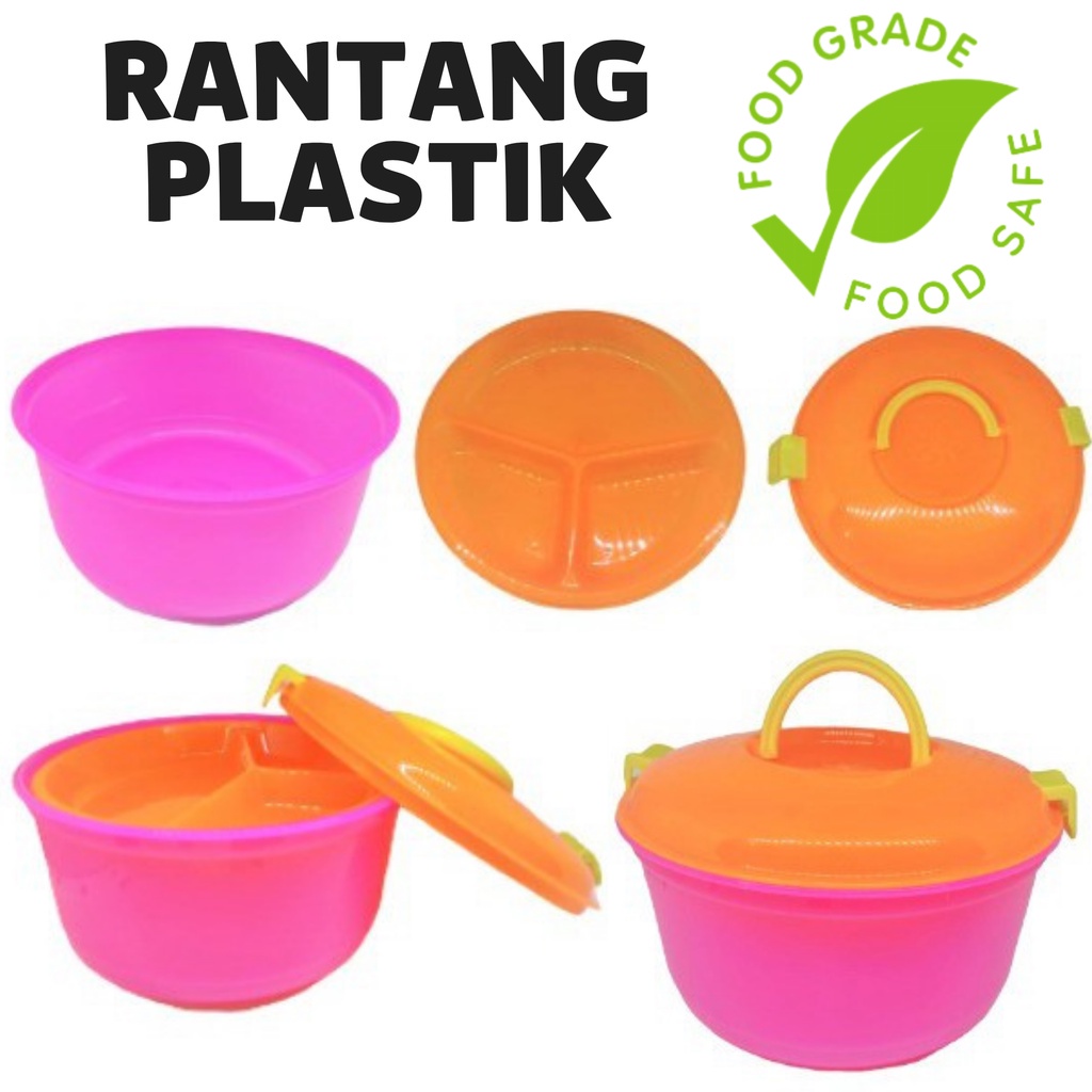 Rantang Plastik Susun Mini Tepak Makan Piknik Catering Tempat Bakso Soto Berkat Lunch Box Murah