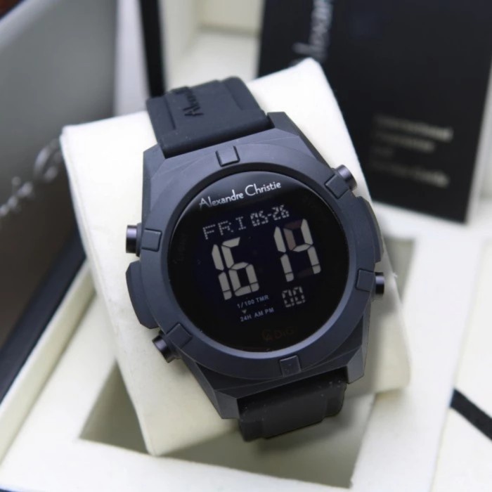Jam Tangan Pria Alexandre Christie Digi AC9371 - AC 9371 Full Black