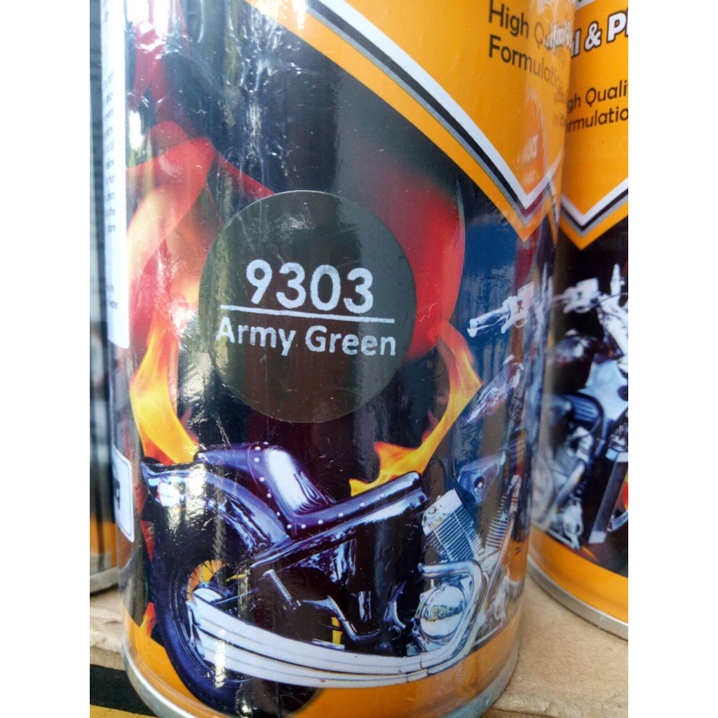 Pilok Diton premium Army Green 9303 400cc pilox hijau tentara diton cat semprot diton cat semprot diton premium