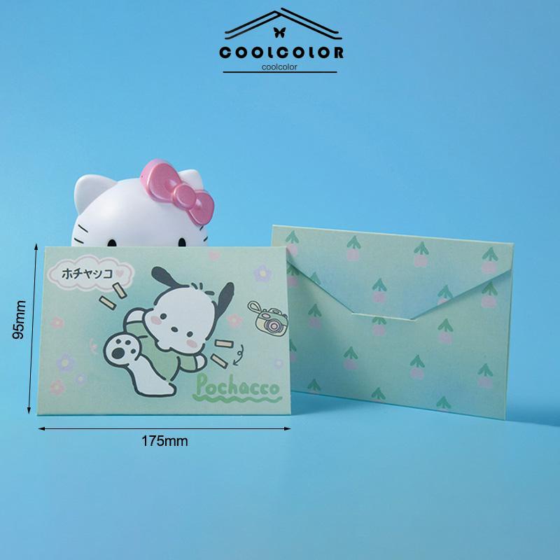 COD❤️kartu ucapan lipat hello kitty melody cinnamoroll kuromi pochacco maru- cl