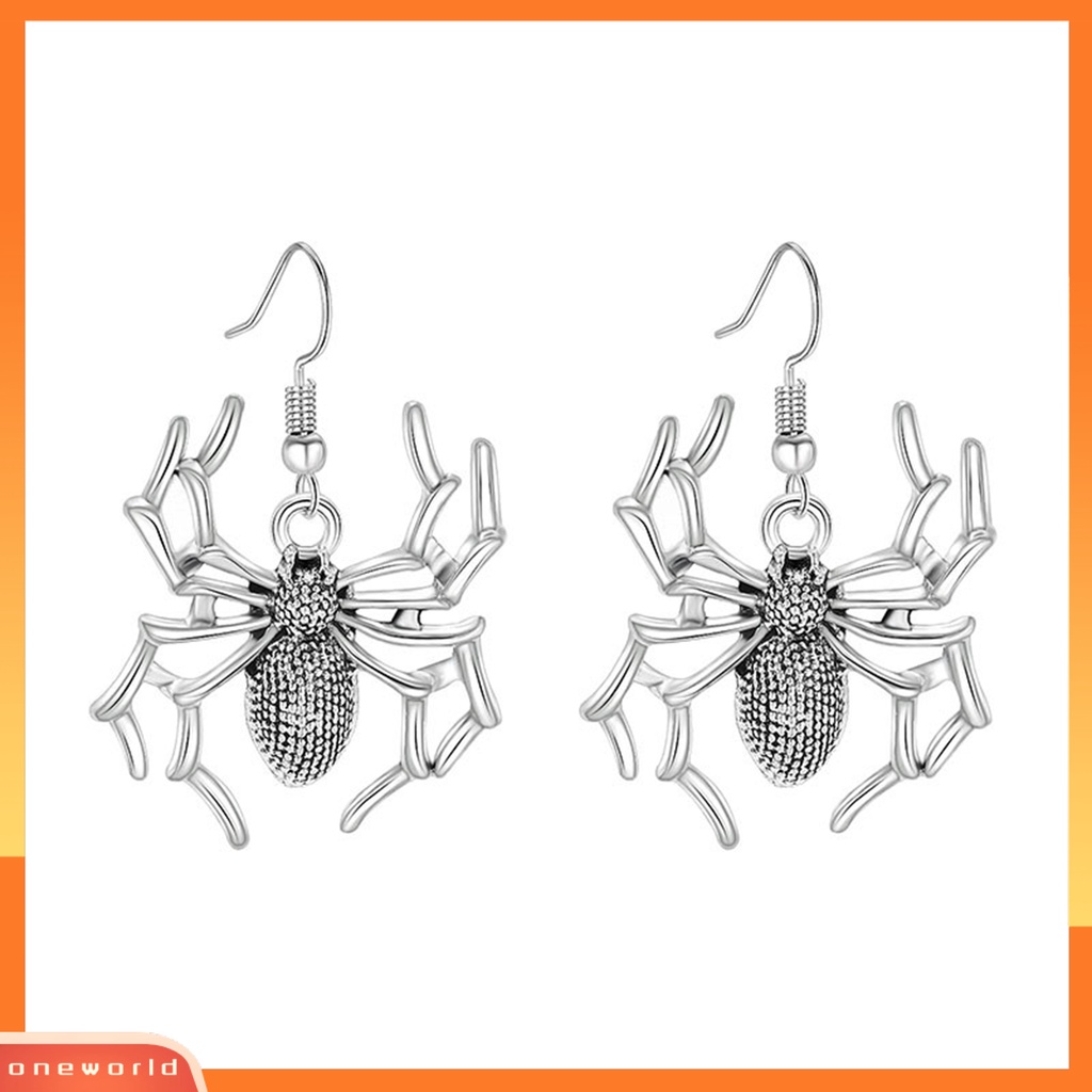 [WOD] 1pasang Anting Halloween Semua Pertandingan Indah Hias Spider Web Anting Fashion Untuk Pesta