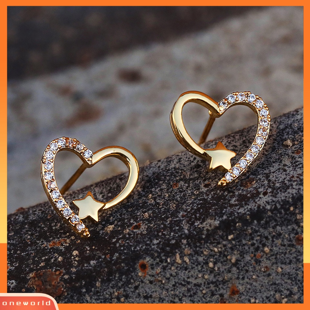 [WOD] Perhiasan Anting Tusuk Berkilau Anti Karat Gaya Fancy Untuk Pertunangan