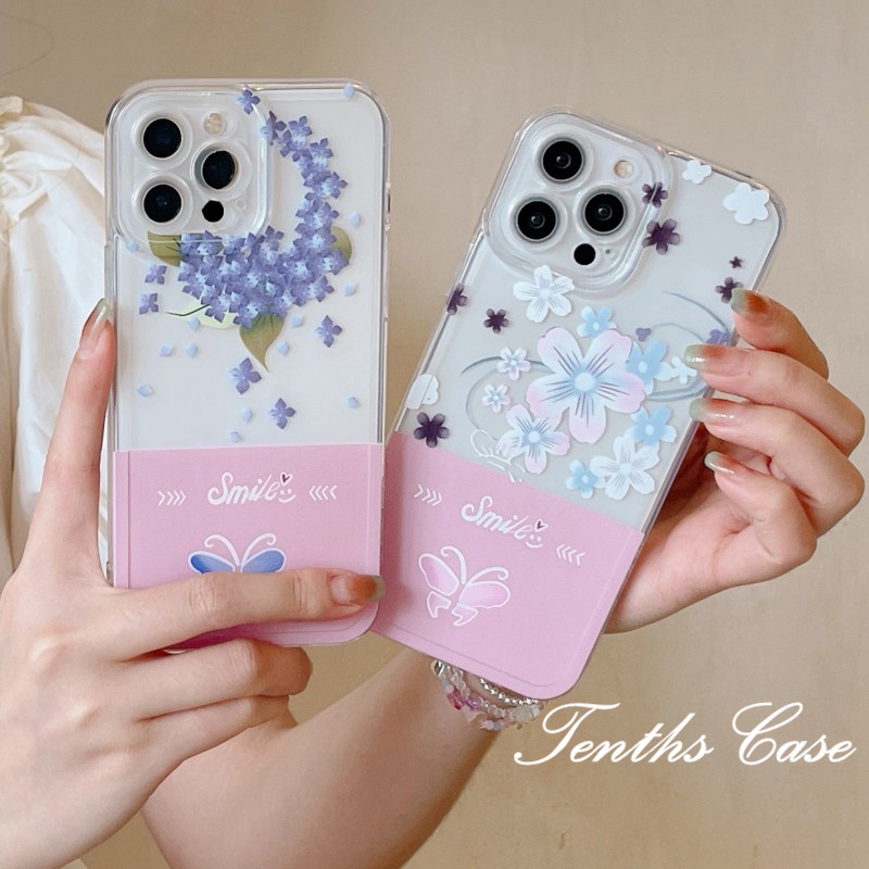 Kompatibel Untuk Iphone14 13 12 11 Pro Max X XR Xs Max8 7 6 6s Plus Se2020Angel Eye Purple Flowers Phone Case