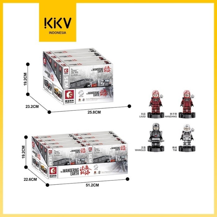 KKV SEMBO Block Mainan Brick Mobil Truk Wandering Earth Random